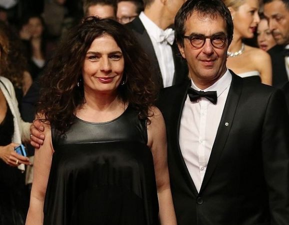Atom Egoyan and Arsinée Khanjian at award show.